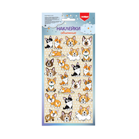 наклейки для декора Корги cm-8002