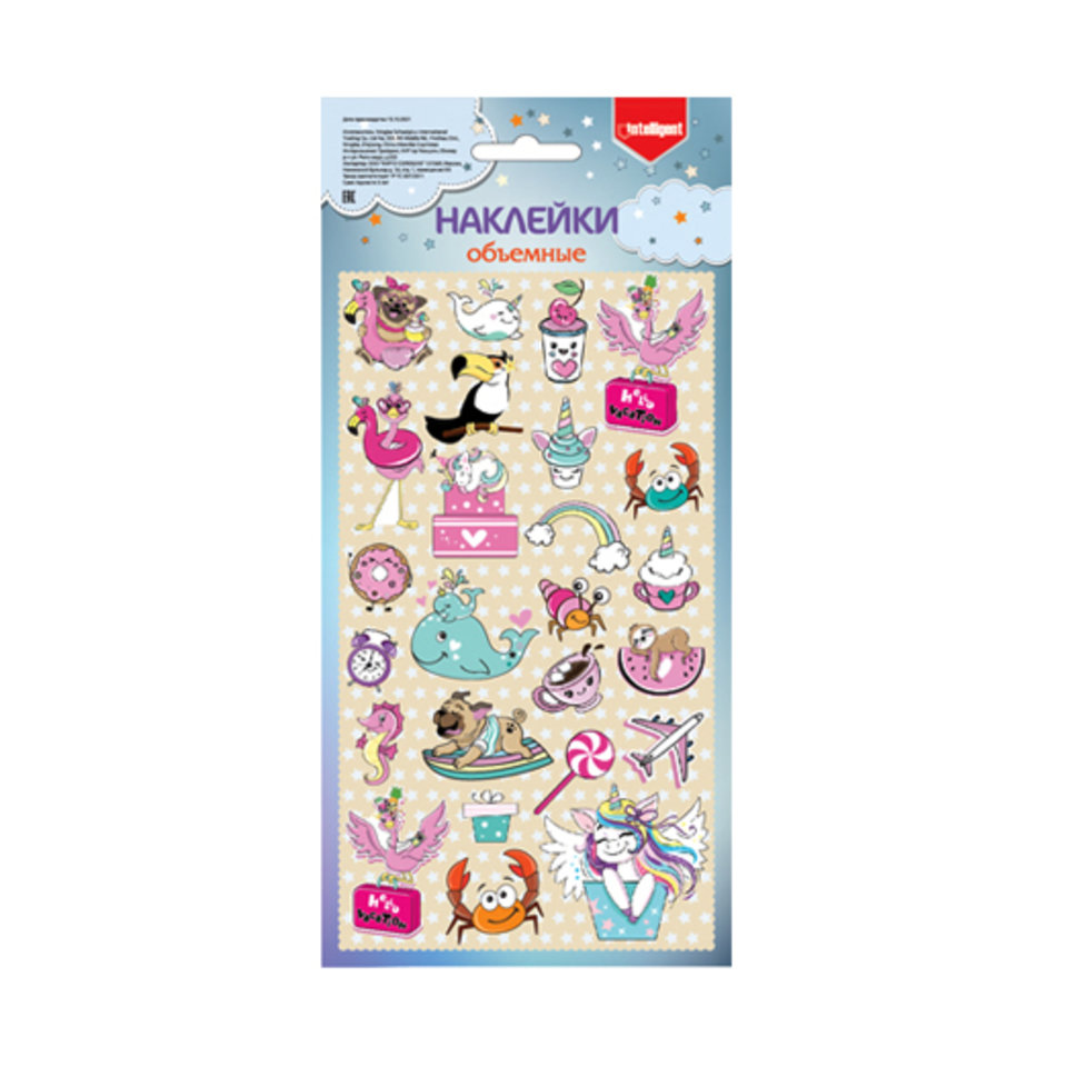 наклейки для декора Летний Единорожка cm-8003