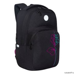 рюкзак для девочки GRIZZLY rd-241-3/2 бирюзово-фиолетовый цветок