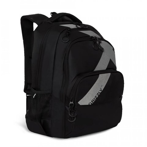 рюкзак для мальчика GRIZZLY ru-030-11/3 черный-серый