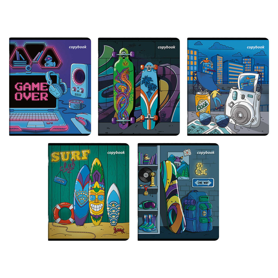 тетрадь 48 листов Хобби в клетку