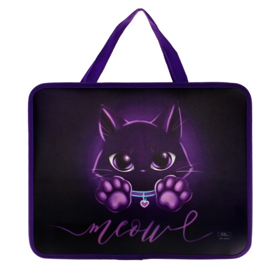 папка для тетрадей А4 с ручками Котик пластик Calligrata 5493329