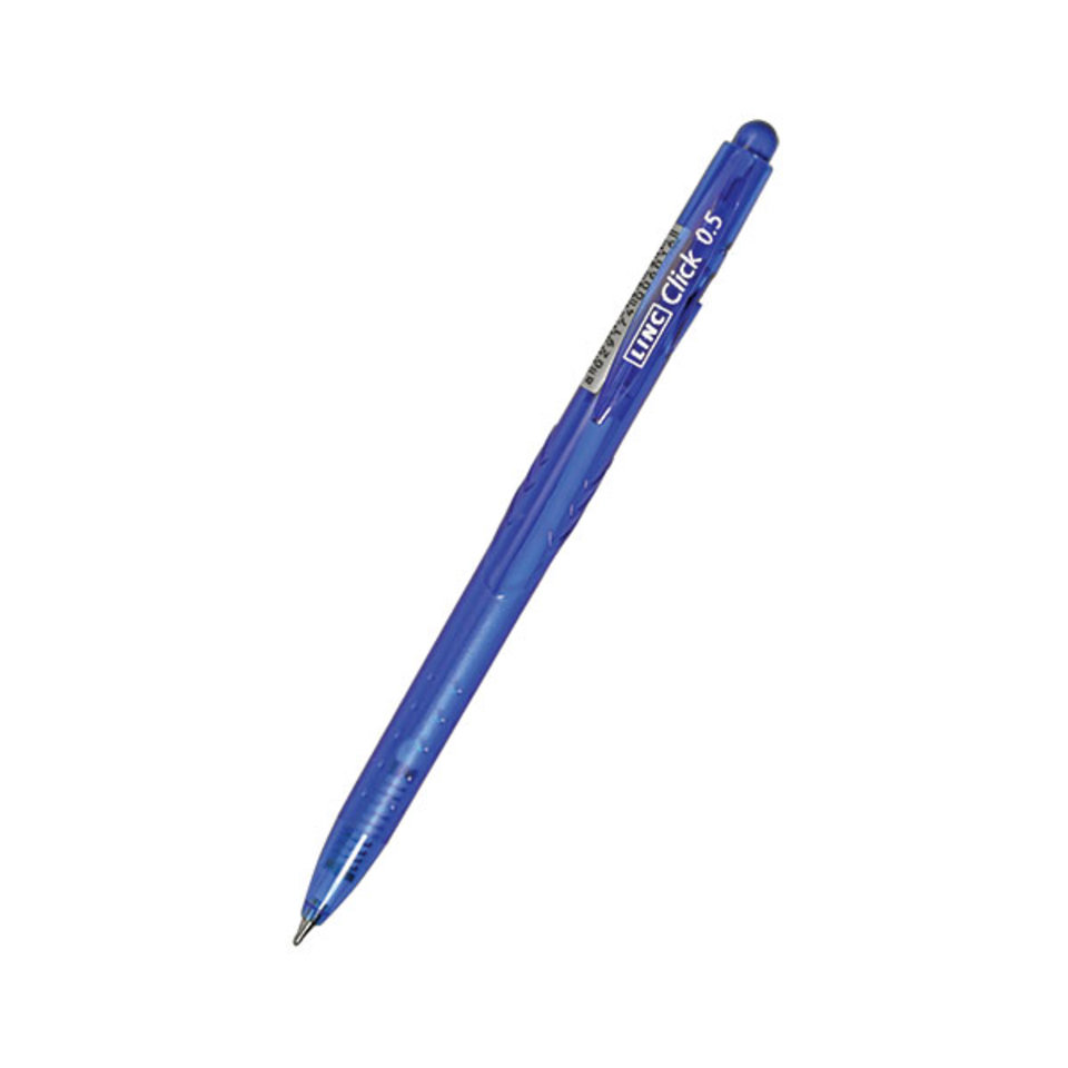 ручка шариковая LINC автоматическая CLICK II синяя тонированный корпус