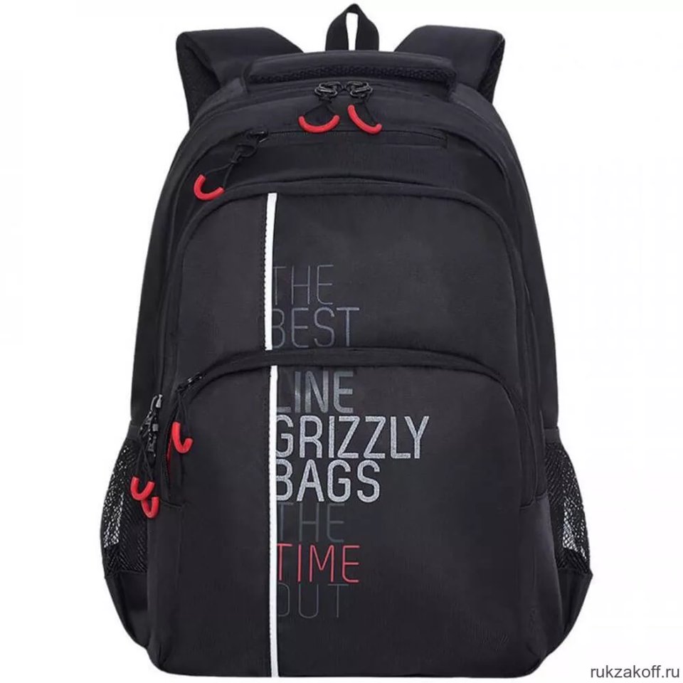 рюкзак для мальчика GRIZZLY ru-030-31/1 черный-красный