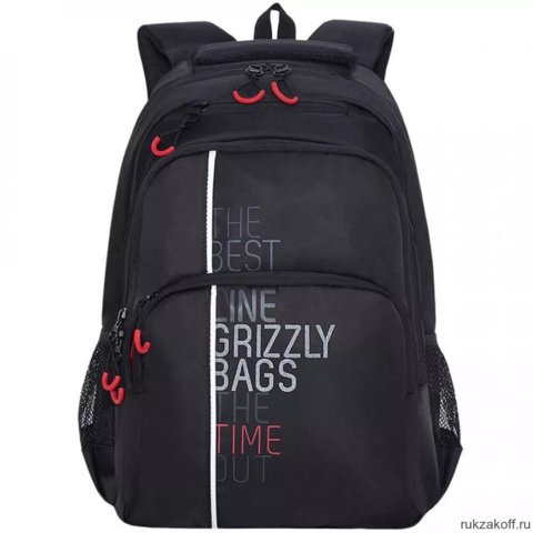 рюкзак для мальчика GRIZZLY ru-030-31/1 черный-красный