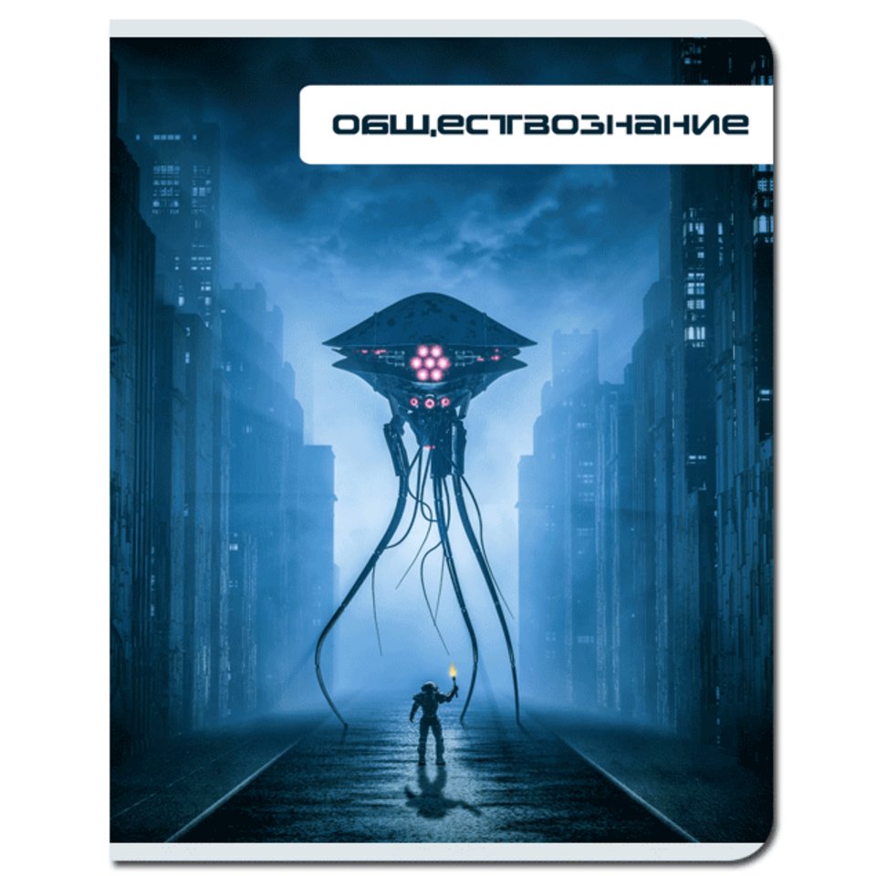 тетрадь предметная 48 листов Обществознание Футуризм fb293