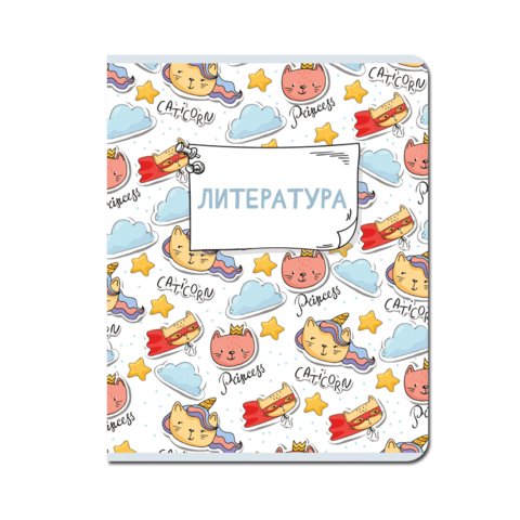 тетрадь предметная 48 листов Литература Каваи fb297