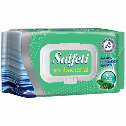 салфетки влажные Salfeti 72шт клапан 48397 302210