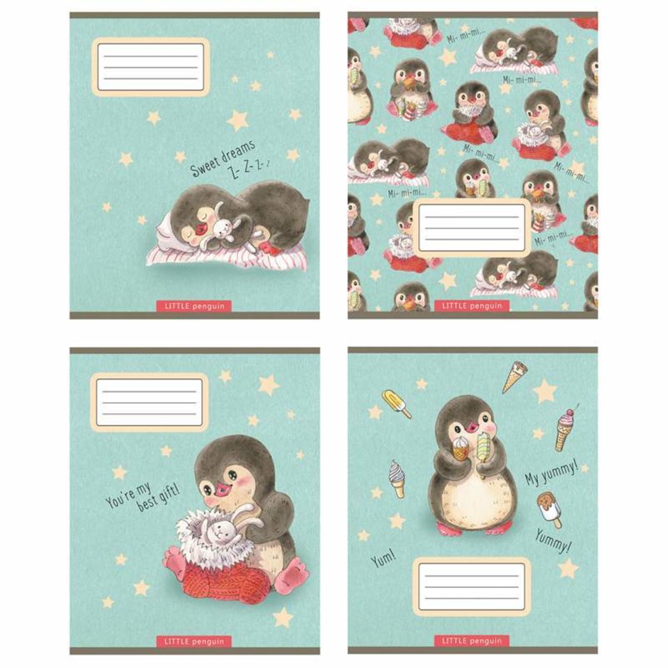 тетрадь 18 листов Маленький Пингвинчик в клетку 8310 298297