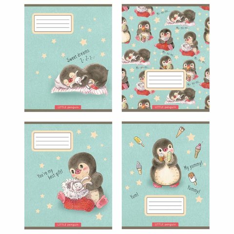 тетрадь 18 листов Маленький Пингвинчик в клетку 8310 298297