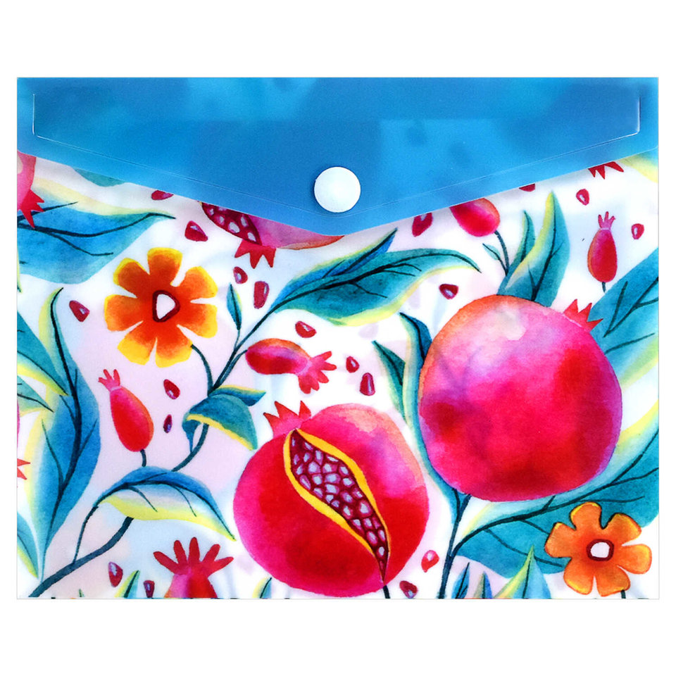 папка-конверт на кнопке А6 Гранаты 58825