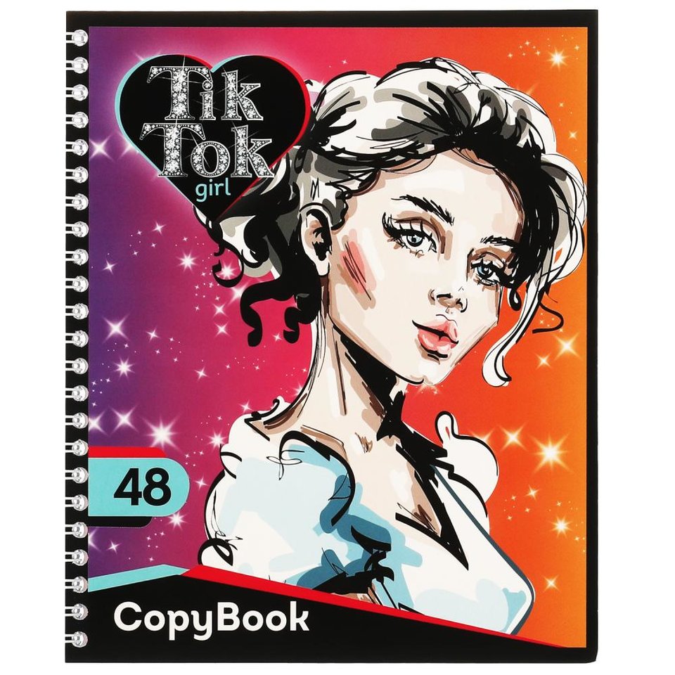 тетрадь 48 листов Tik Tok Girl в клетку nsg-48-73899-tt 332468