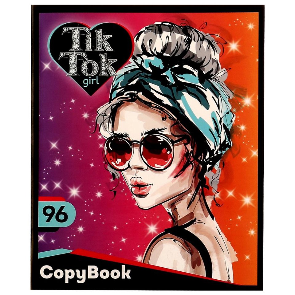 тетрадь 96 листов Tik Tok Girl в клетку ns-96-73895-tt 332480