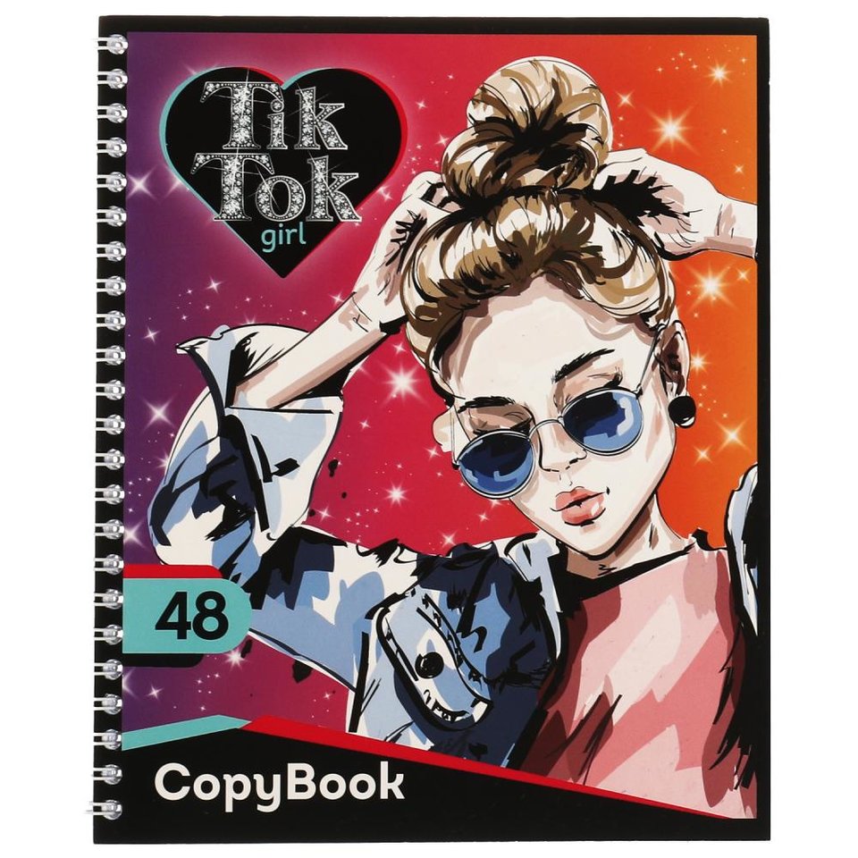 тетрадь 48 листов Tik Tok Girl в клетку nsg-48-73902-tt 332471