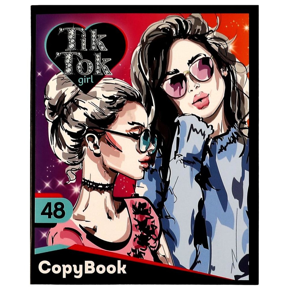 тетрадь 48 листов Tik Tok Girl в клетку ns-48-73814-tt 332475