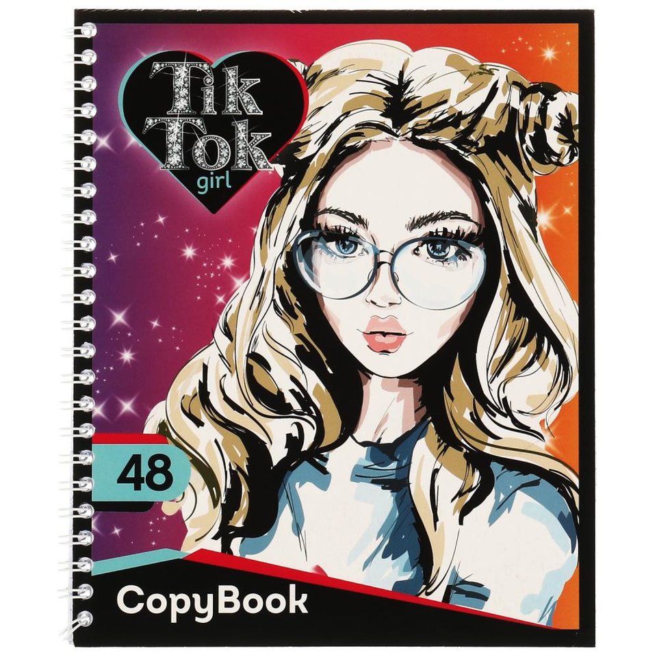 тетрадь 48 листов Tik Tok Girl в клетку nsg-48-73901-tt 332470