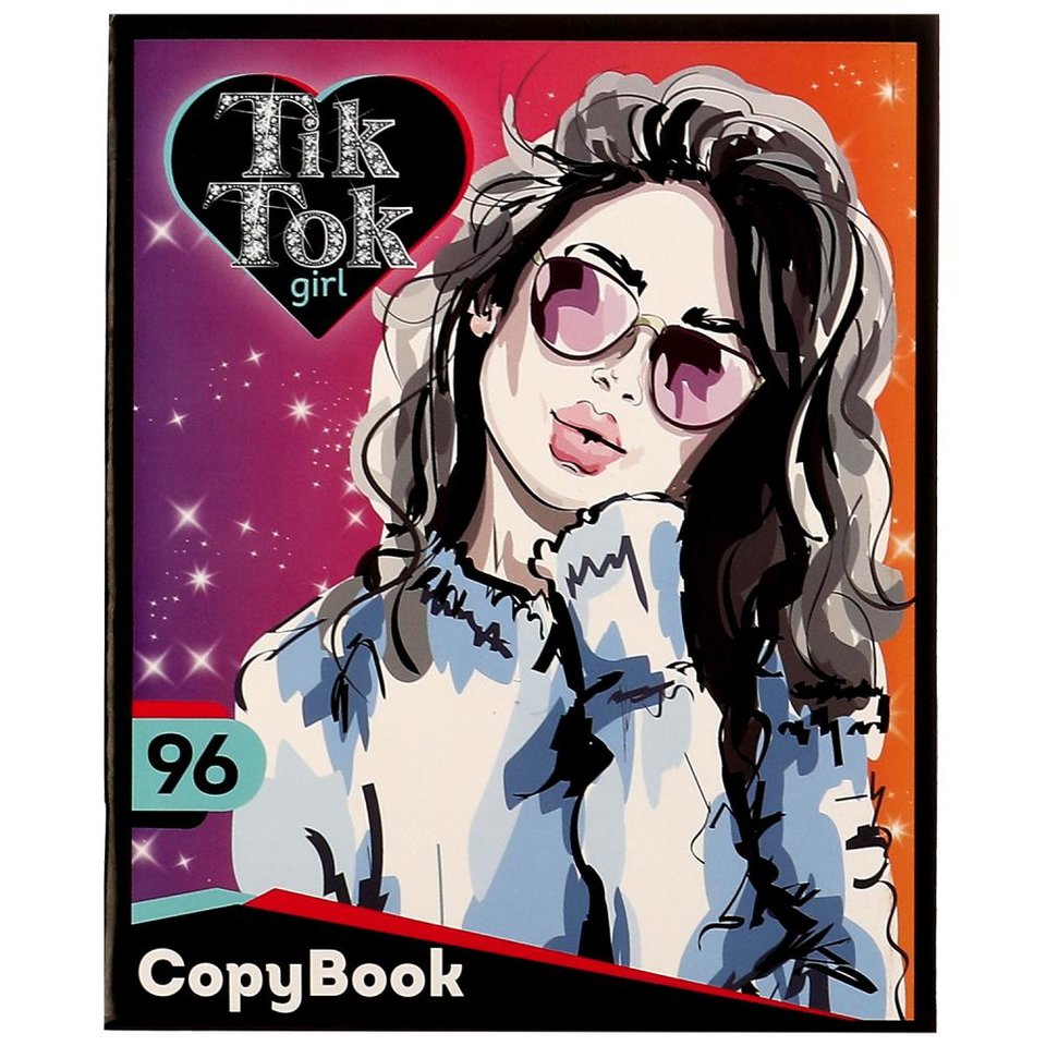 тетрадь 96 листов Tik Tok Girl в клетку ns-96-73893-tt 332478