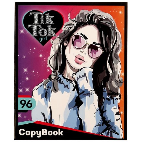 тетрадь 96 листов Tik Tok Girl в клетку ns-96-73893-tt 332478