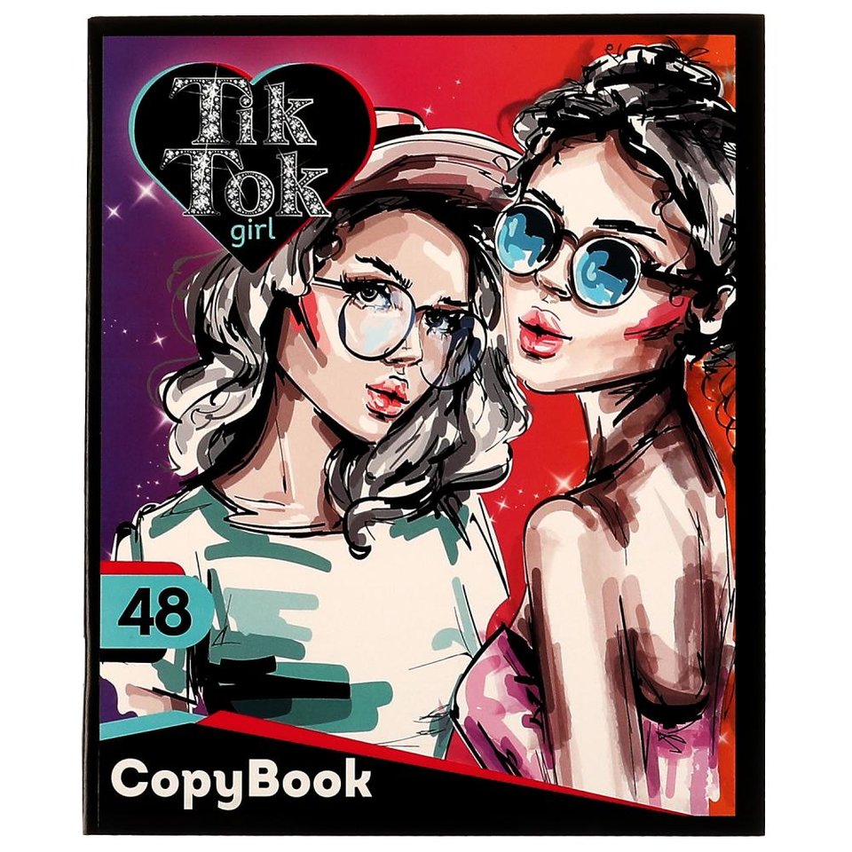 тетрадь 48 листов Tik Tok Girl в клетку ns-48-73817-tt 332477