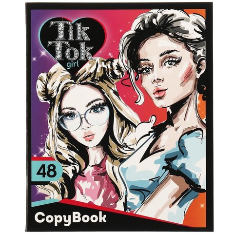 тетрадь 48 листов Tik Tok Girl в клетку ns-48-73813-tt 332474