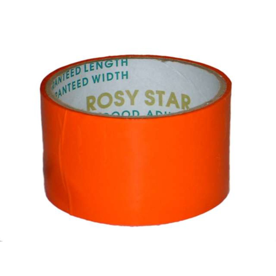 клейкая лента цветная 48х36м RosyStar оранжевая 00159