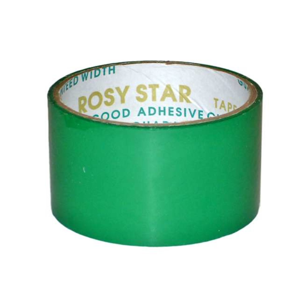клейкая лента цветная 48х36м RosyStar зеленая 00156