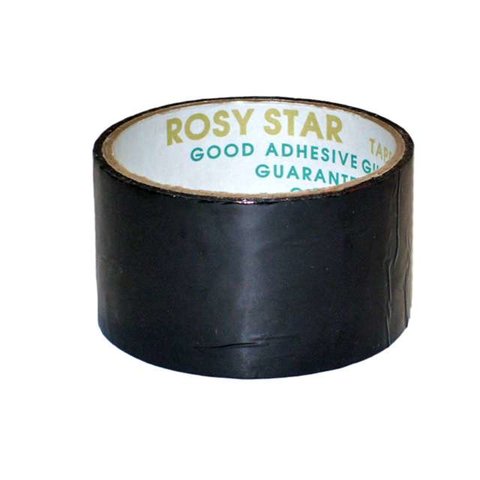клейкая лента цветная 48х36м RosyStar черная 00163