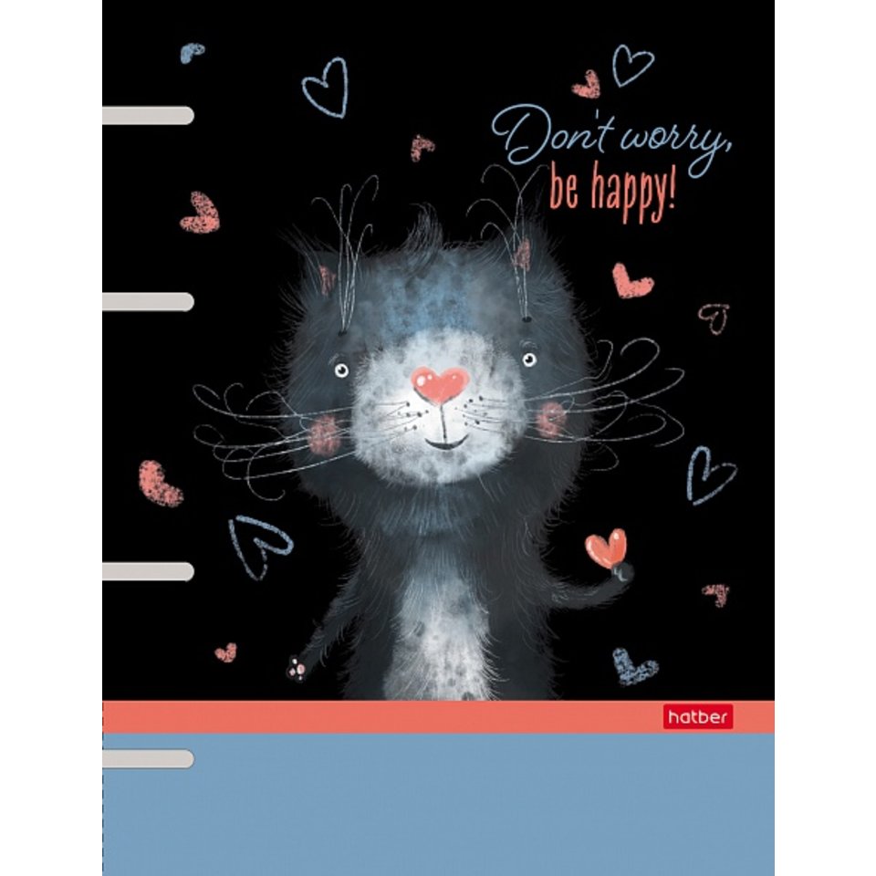 тетрадь на кольцах 80 листов Be Happy 23587 071373