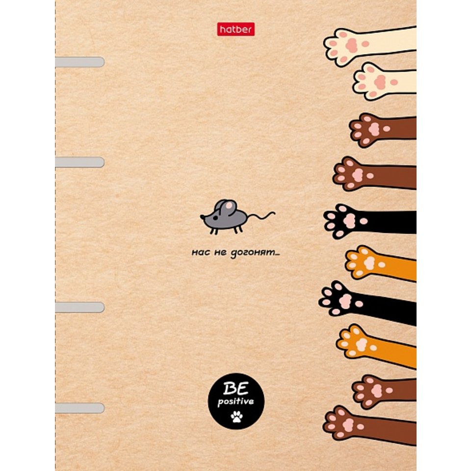 тетрадь на кольцах 80 листов На Мягких Лапках 23893 071377