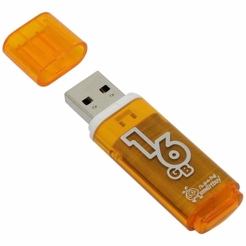 Флэш-драйв 16ГБ Smartbuy Glossy USB 16gb/orange 230853