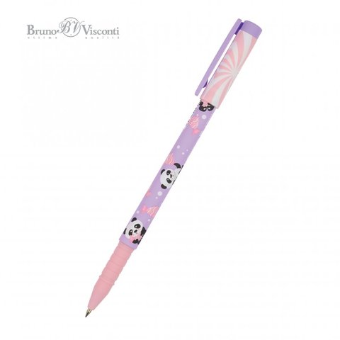ручка шариковая BV FunWrite Lolipop. Пандочки 20-0212/65 синяя