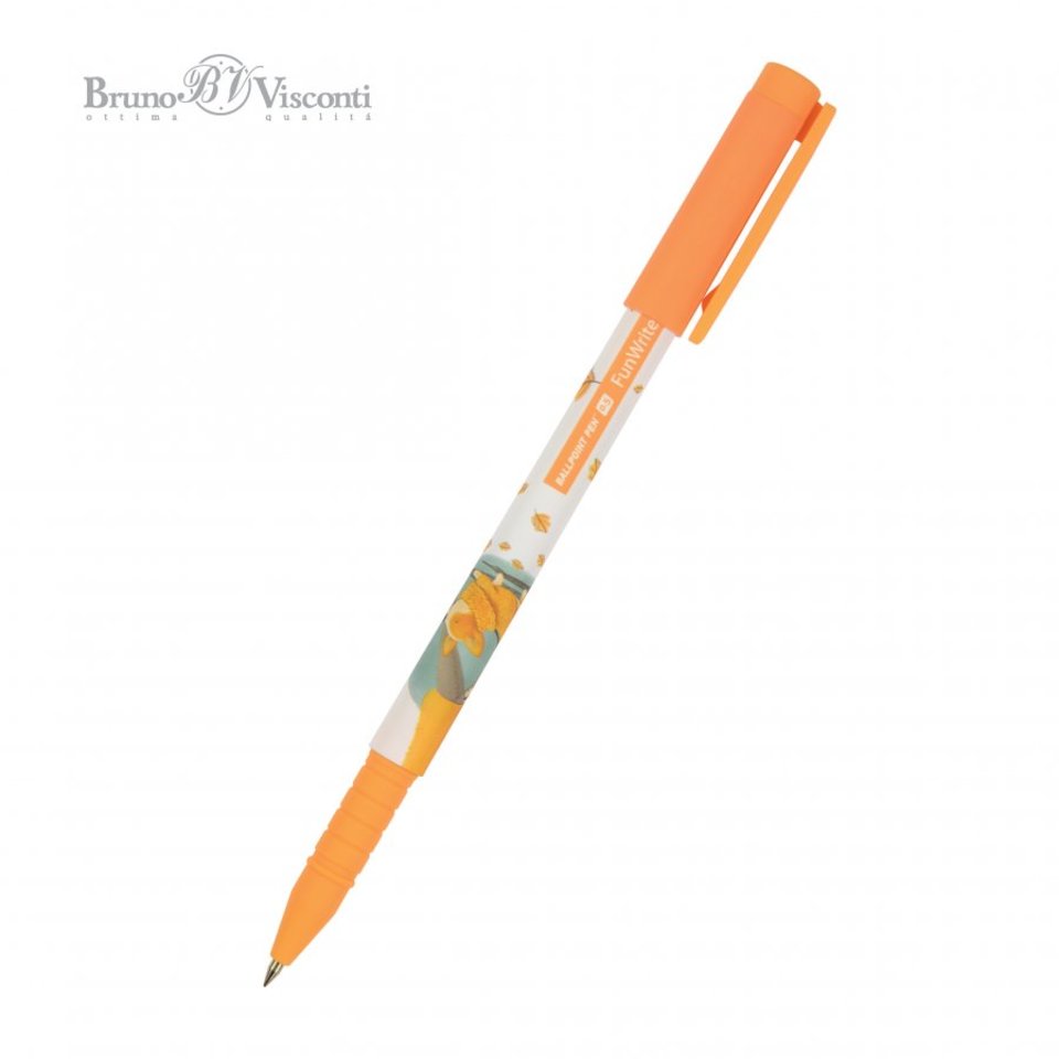 ручка шариковая BV FunWrite Городская Прогулка. Корги 20-0212/74 синяя