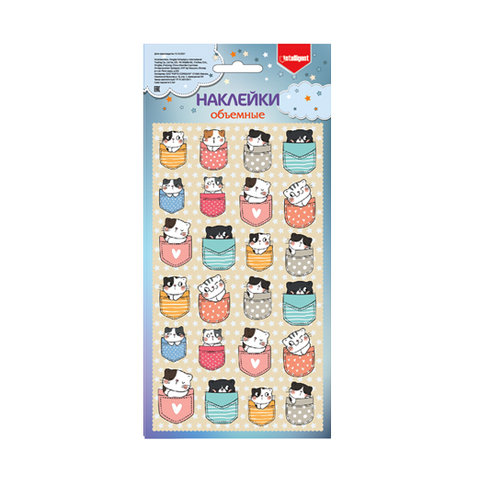 наклейки для декора Котики в Кармашках cm-8008