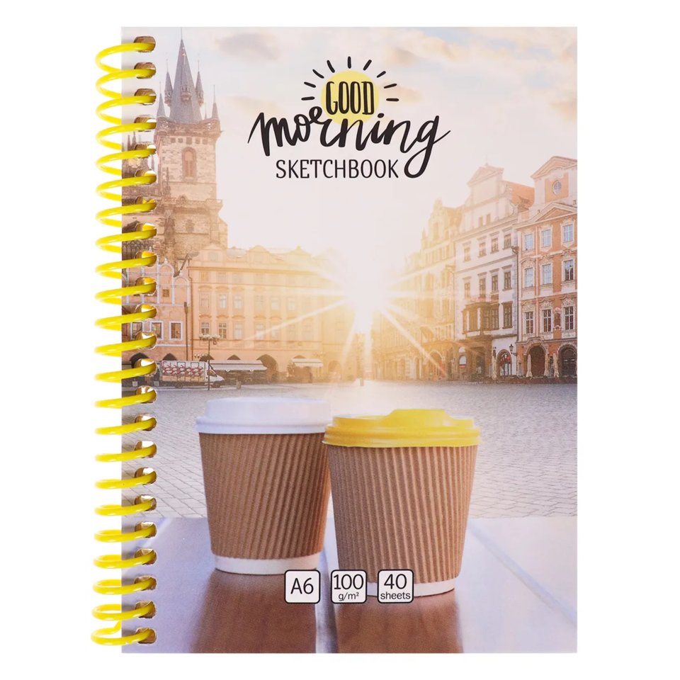 скетчбук А6 40 листов Morning City 100г/м с40-5759