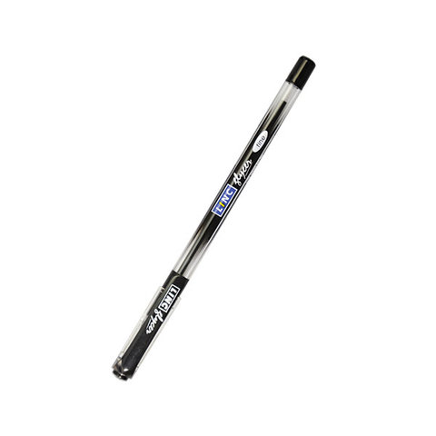 ручка шариковая LINC Glicer черная металлический наконечник прозрачный корпус масляные чернила