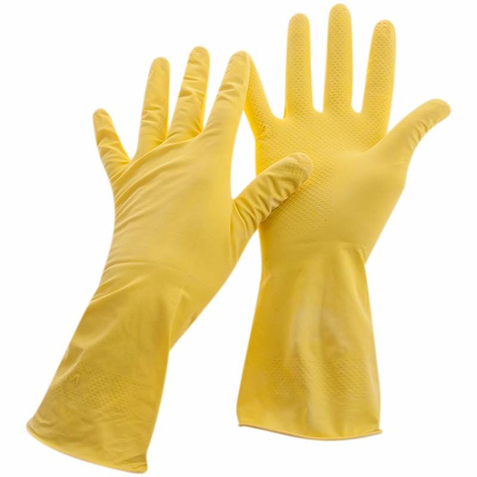 перчатки резиновые OfficeClean желтые размер S 248567 перчатки резиновые OfficeClean желтые размер S 248567