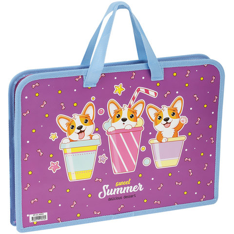 папка для тетрадей А4 с ручками Sweet пластик 43818 334617