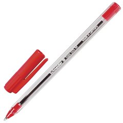 ручка шариковая SCHNEIDER 505 М Cristal красная прозрачный корпус 150602