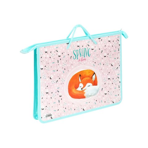 папка для тетрадей А4 с ручками Foxy пластик 42149