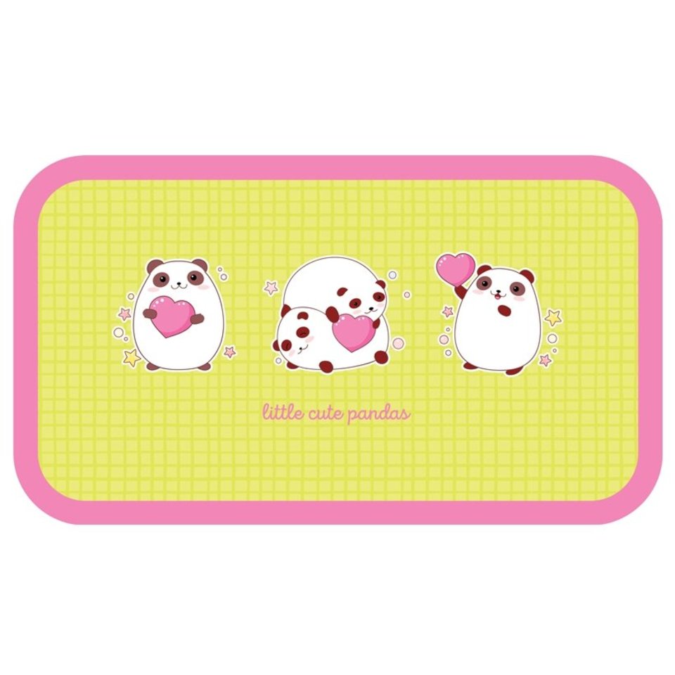 пенал для девочки Pandas 2 отделения ПК2_42364