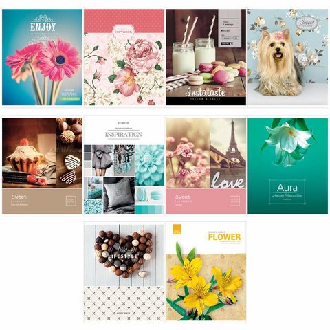 тетрадь 96 листов Микс. Girl's Collection 23604 275351