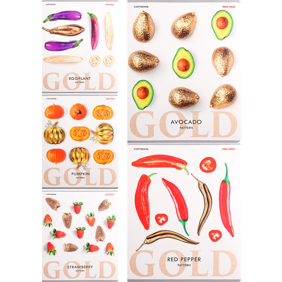 тетрадь 48 листов Фрукты и Овощи в клетку 48-2746