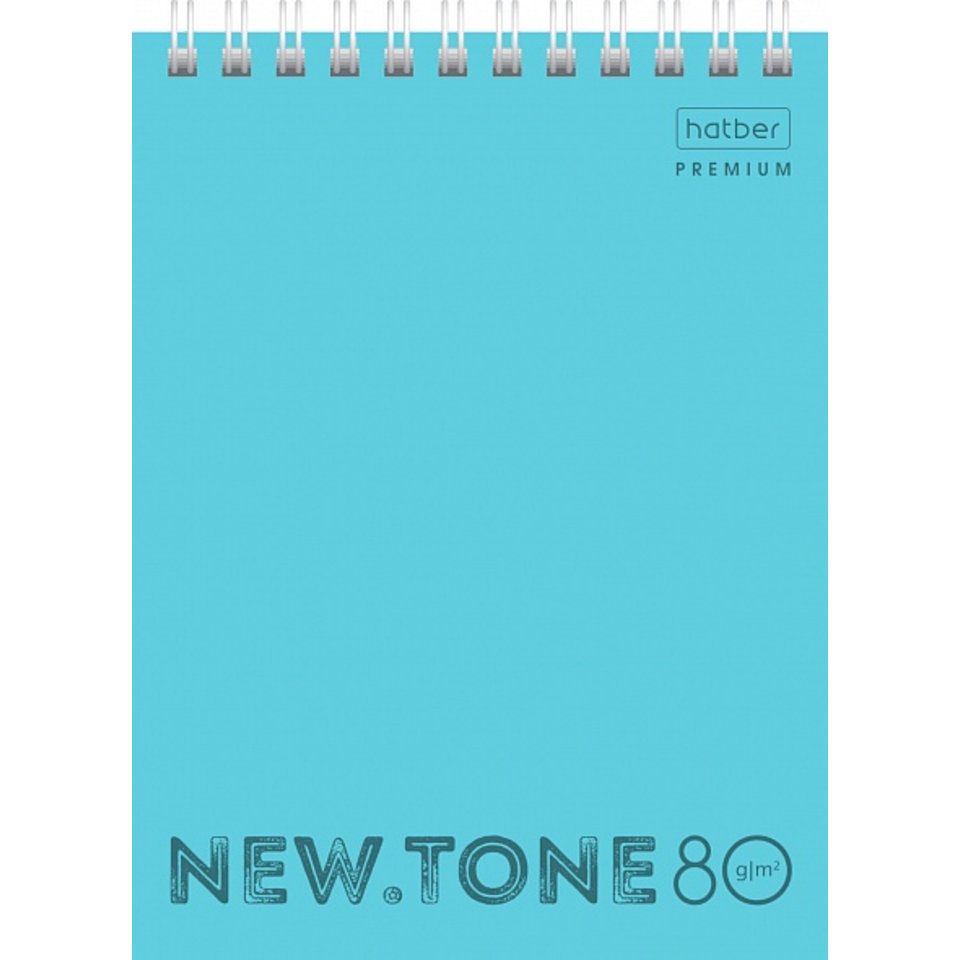 блокнот А6 80л NEWtone pastel Незабудка пластик гребень 065598