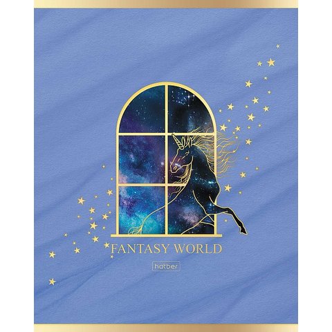 тетрадь 48 листов Fantasy World в клетку 068316