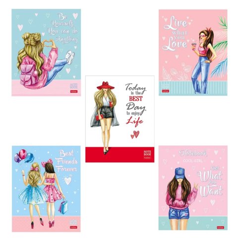 тетрадь 48 листов Жизнь Прекрасна в клетку 064472