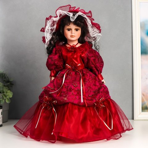 кукла фарфоровая Кармен 40см 6260190