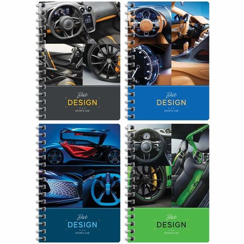 записная книжка А6 80 листов Interior Cars на гребне 26888