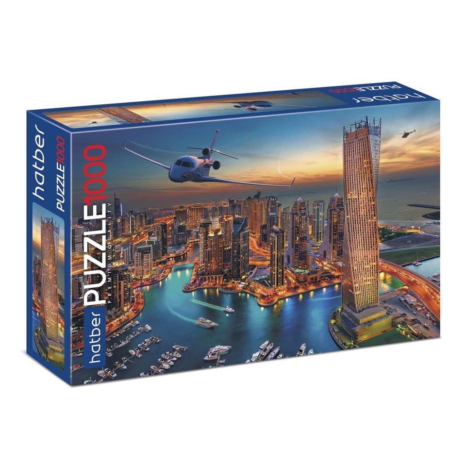 пазл 1000 элементов Ночной Город Дубаи 12360