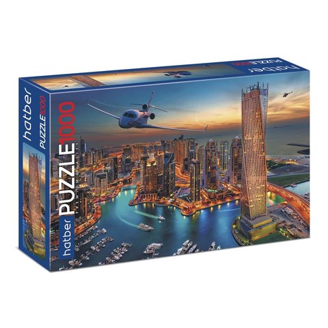 пазл 1000 элементов Ночной Город Дубаи 12360