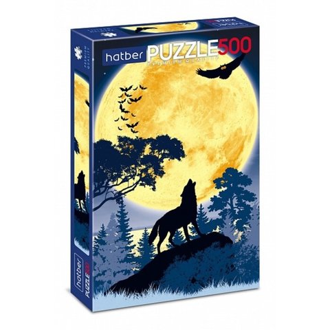 пазл 500 элементов Полнолуние Волк 27469